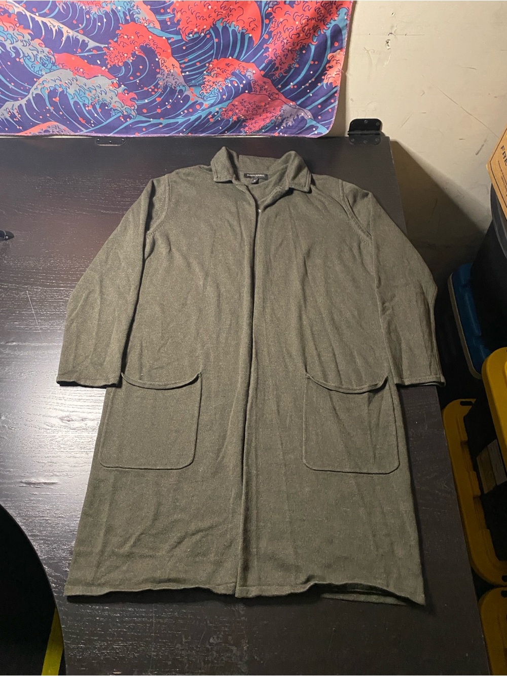 Banana Republic Olive Green Long Cardigan